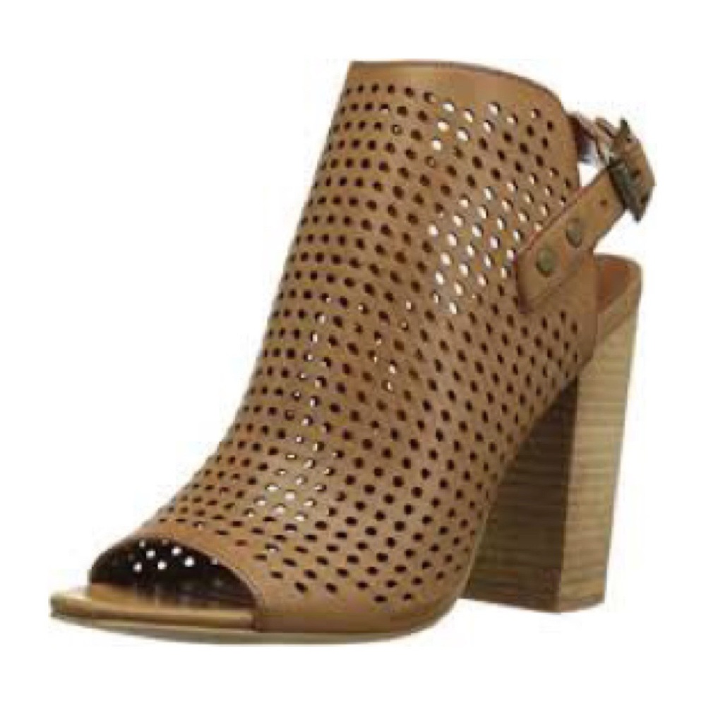 Altar’d State chunky brown leather heel bootie